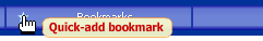 Quick-adding bookmark